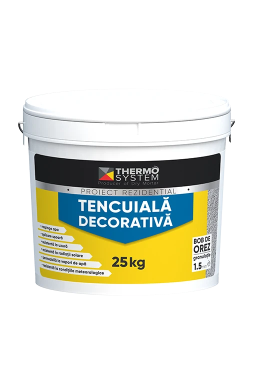 Tencuială decorativă proiect rezidențial bob de orez